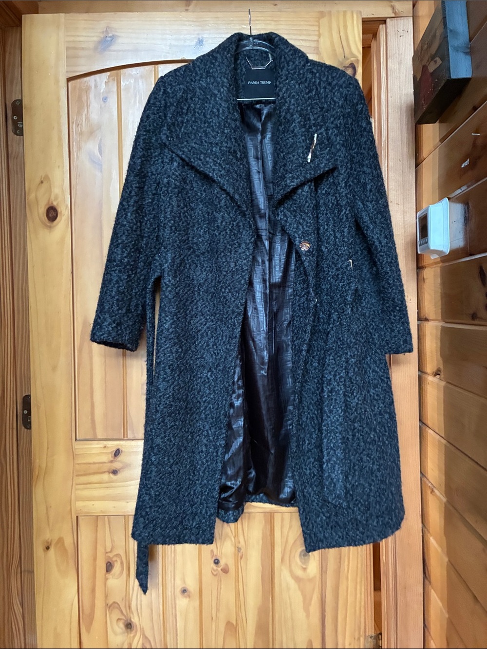 Ivanka trump long wool blend dress coat